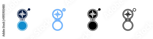 Compas Multiple Style Icon Set Collection 
