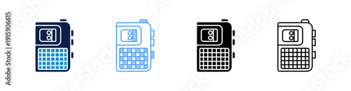 Voice Recorder Multiple Style Icon Set Collection 