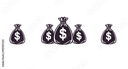 money, bag, dollar, cash, wealth, finance, savings, income, profit, economy, banking, investment, capital, currency, payment, budget, fund, earnings, salary, business, commerce, trade, market, icon, s