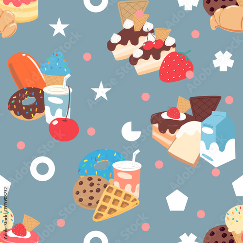 A collection of delicious and adorable bakery and dessert treats.