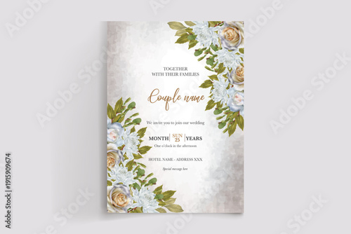 Save the date wedding invitation templates