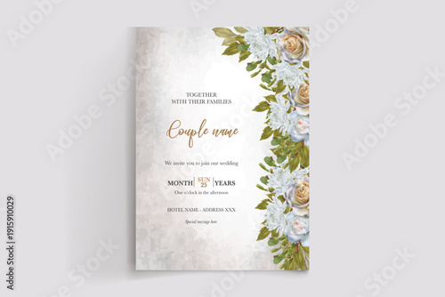 Save the date wedding invitation templates