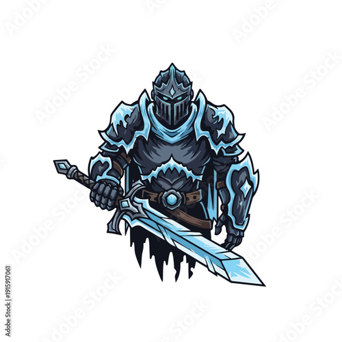 Armored Knight with Icicle Sword