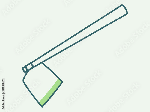 Hoe icon. Agriculture icon design. Simple filled and outline icon. Vector icon.