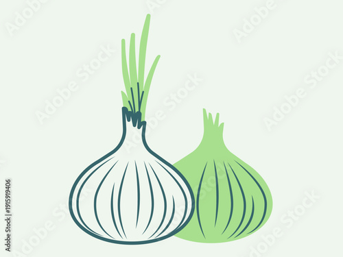 Onion icon. Agriculture icon design. Simple filled and outline icon. Vector icon.