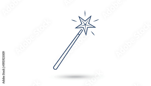 Magic Wand Star Sparkle Icon