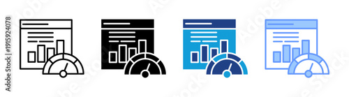 Seo icon set multiple style collection