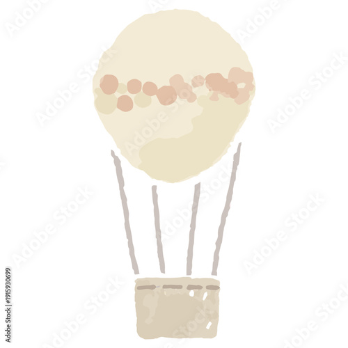 幼稚園・保育園・小児科向け 水彩キッズイラスト素材｜気球のイラスト
Watercolor Kids Illustration for Kindergarten, Nursery School and Pediatric Clinic | Hot Air Balloon