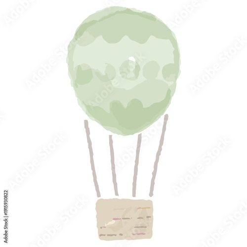 幼稚園・保育園・小児科向け 水彩キッズイラスト素材｜気球のイラスト
Watercolor Kids Illustration for Kindergarten, Nursery School and Pediatric Clinic | Hot Air Balloon
