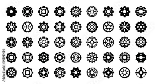 Gears Set: Mechanical, Industrial, and Technological Elements