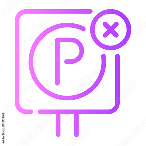 forbidden gradient icon