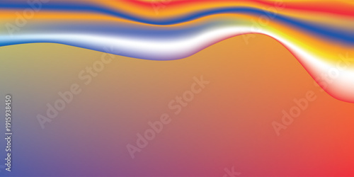 Amazing blue background with orange, red, yellow gradient. Vector eps new