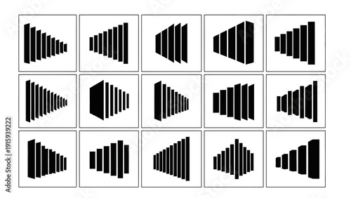 Abstract Sound Wave Patterns: Volume Levels and Audio Signal Representation