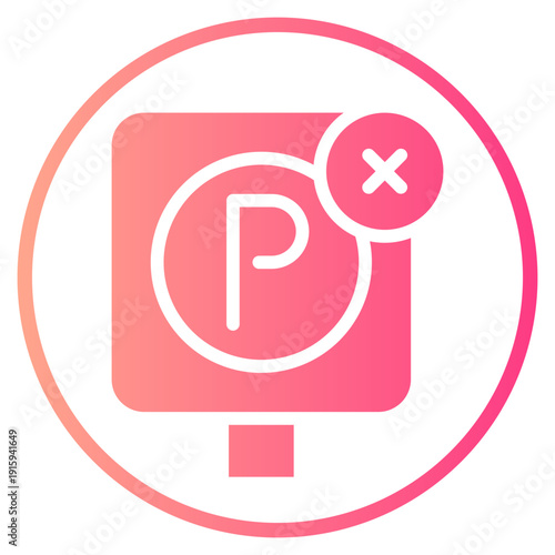 forbidden gradient icon