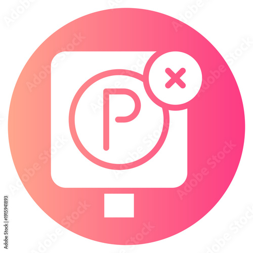 forbidden gradient icon