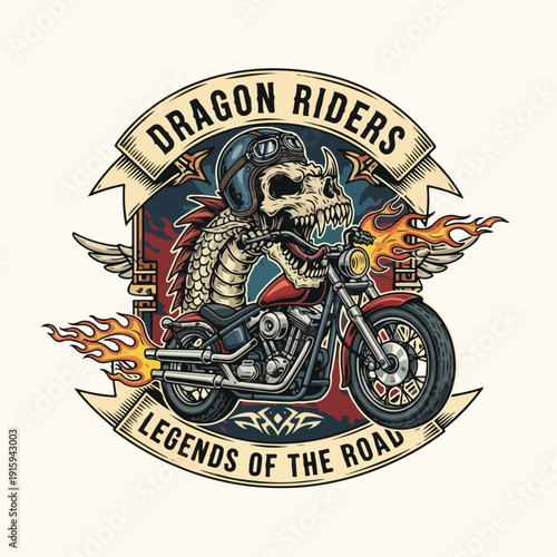 Dragon Riders Motorcycle Club Emblem
