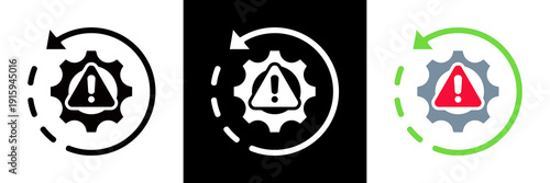 Recovery Icon Set Glyph vector Illustration 