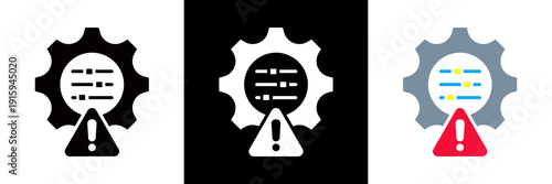Control Icon Set Glyph vector Illustration 