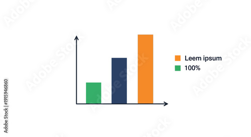 Bar chart showing growth and progress, business data analysis, financial report