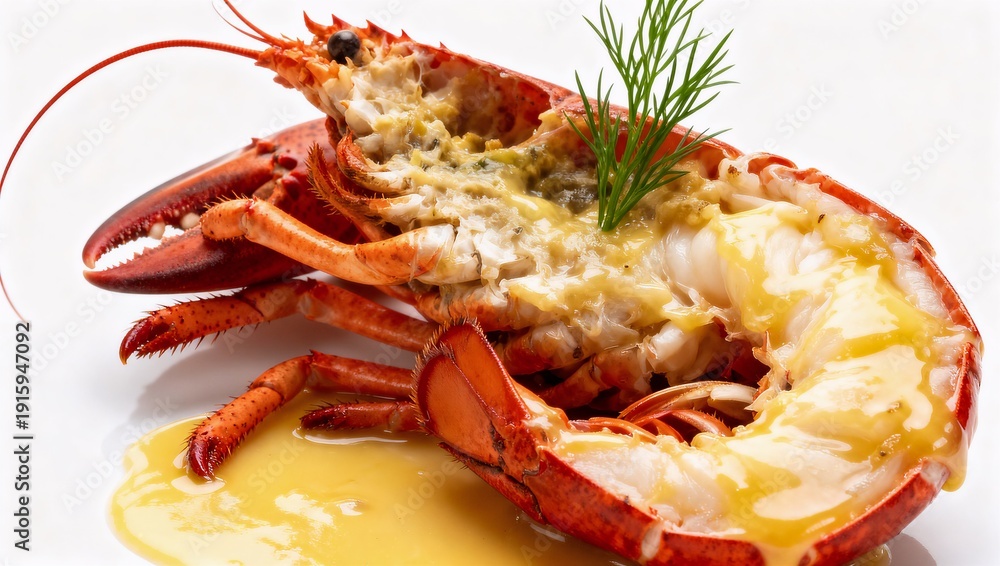 custom made wallpaper toronto digital白背景の高級ロブスターファインダイニング料理