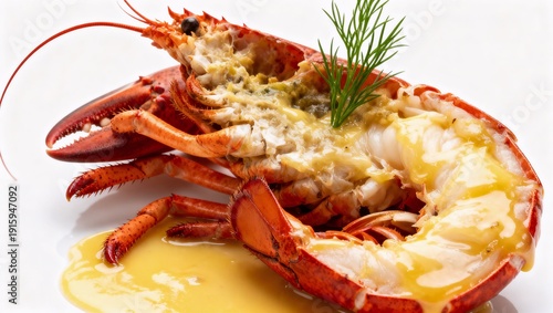 Wallpaper Mural 白背景の高級ロブスターファインダイニング料理 Torontodigital.ca