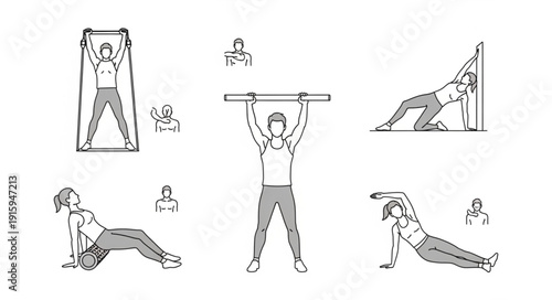 Man performing various exercises with a barbell.