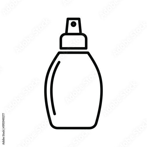 Simple line drawing of a spray bottle