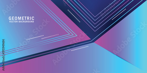 Blue and pink abstract Geometric background