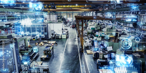 Foto 工場、製造業、DX、AI、IIoT、未来、設備、管理、産業、工業、プラント、ものづくり、製造、生産、機械、SCM、サプライチェーン、マネジメント、IoT、スマー
