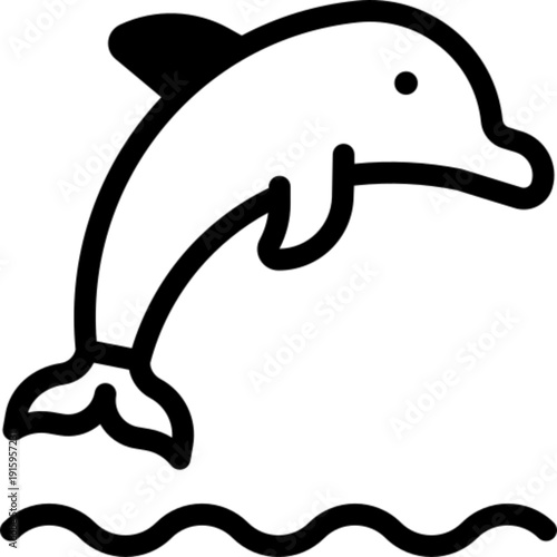 Jumping Dolphin Marine Animal