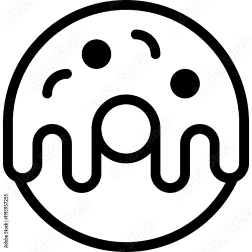 Delicious Frosted Donut with Sprinkles