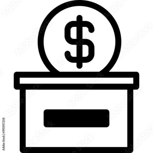 Charity Donation Box with Heart