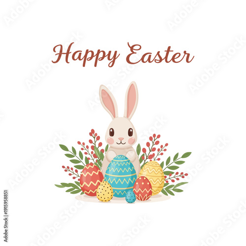 Simple Paskah Ornamen Vector Designs for Easter Celebrations