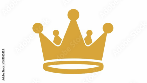 Golden Crown Royal Symbol Jewelry Accessory.