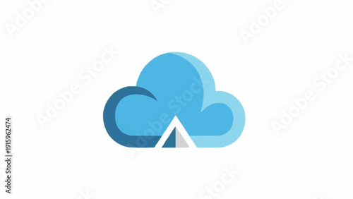 Cloud Computing Service Icon Symbol.