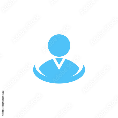 Dynamic Abstract Human Figure Logo for Wellness and Motion