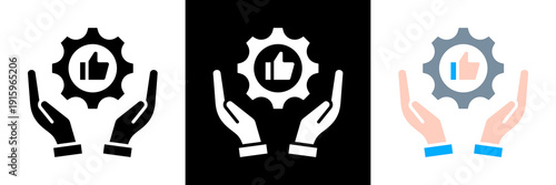 Exemplary Practices Icon Set Glyph vector Illustration 