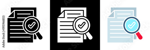 File Indexing Icon Set Glyph vector Illustration 