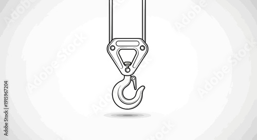 Crane Hook Lifting Equipment Industrial Machinery Heavy Duty Construction