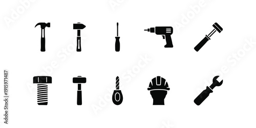 Collection of various hand tools and equipment