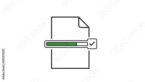 Document File Loading Progress Bar.