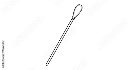 Conductor's Baton, Music, Orchestra, Classical Music, Performance, Isolated White Background