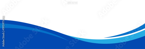 Blue Abstract Business Wave Frame Template design