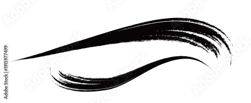 Japanese Ink Brush Stroke Set – Black Sumi Calligraphy Vector Collection