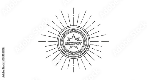 Jackpot Starburst Emblem