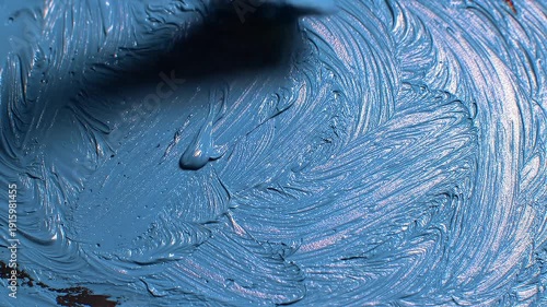 Blue Paint Texture with Brush Strokes.
