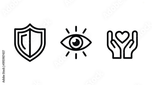 Vector illustration set featuring modern technology and digital concepts, ideal for innovation and connectivity themes.