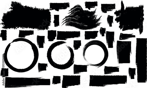 Hand drawn doddles art featuring various geometric shapes and abstract patterns