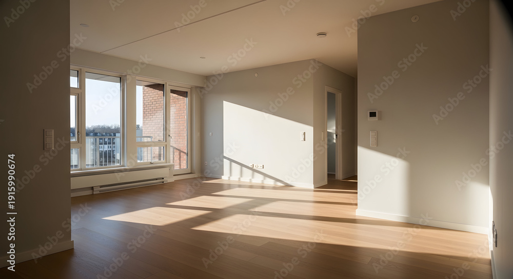 Obraz premium Modern interior with sunlight