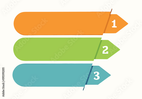 Inverted pyramid divided into 3 colorful parts or layers. Concept of three stages or steps of business progress. 3 tier infographic design